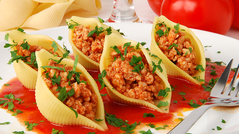 Turkey stuffed Pasta Shells